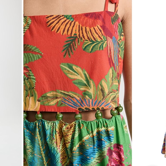 FARM Rio multi prints balls dress s22 - Picture 2 of 9